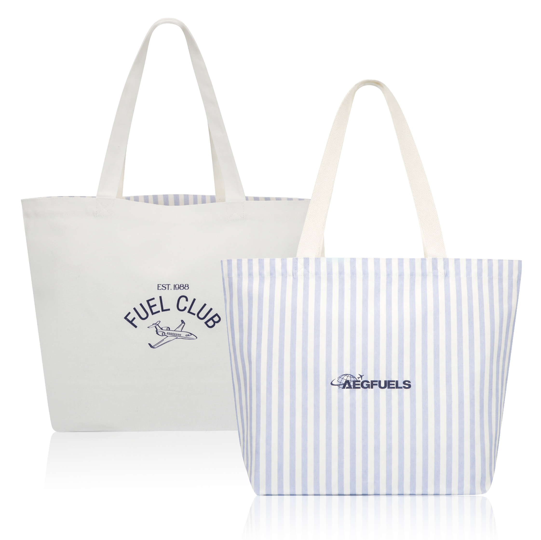 White Cotton Shopping Bag