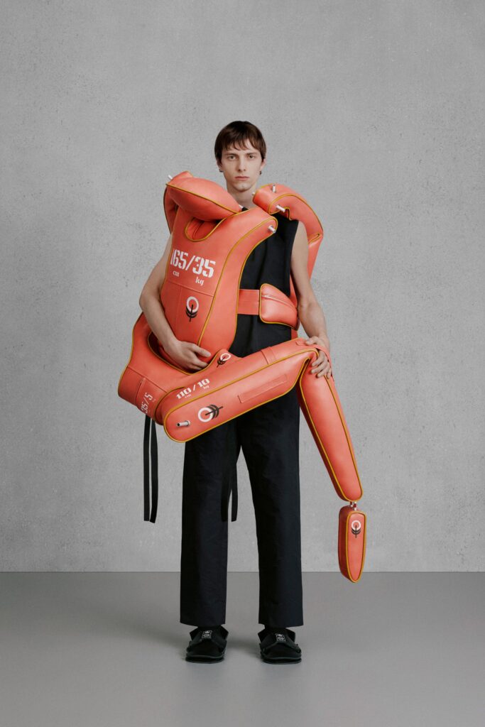 black relaxed pants and fitted top