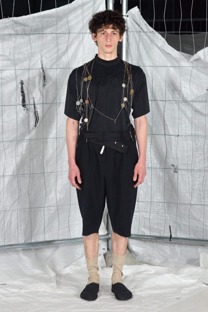 black relaxed top and pants