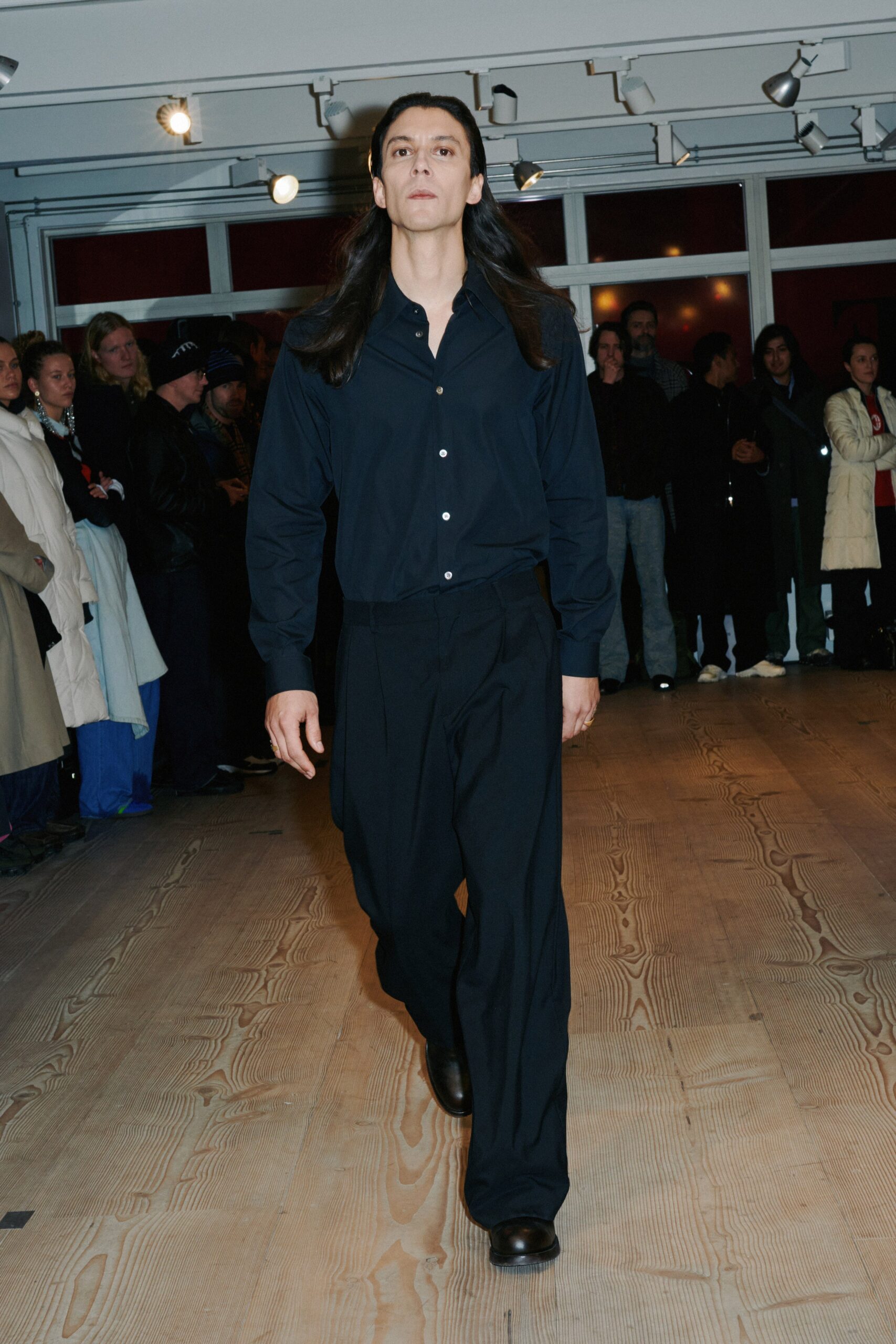 black relaxed shirt and pants