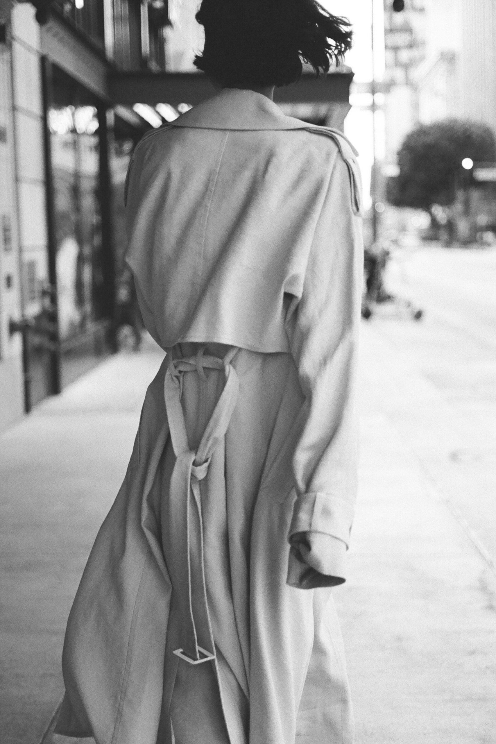 beige relaxed belted coat