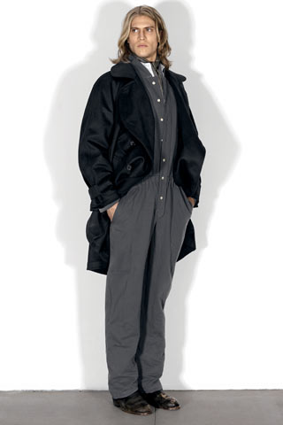 gray cotton long-sleeve collared fitted zippered jumpsuit