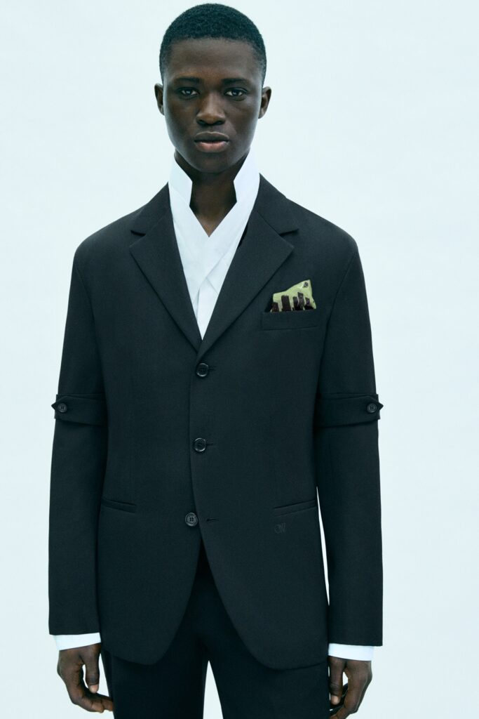 black blazer with white shirt