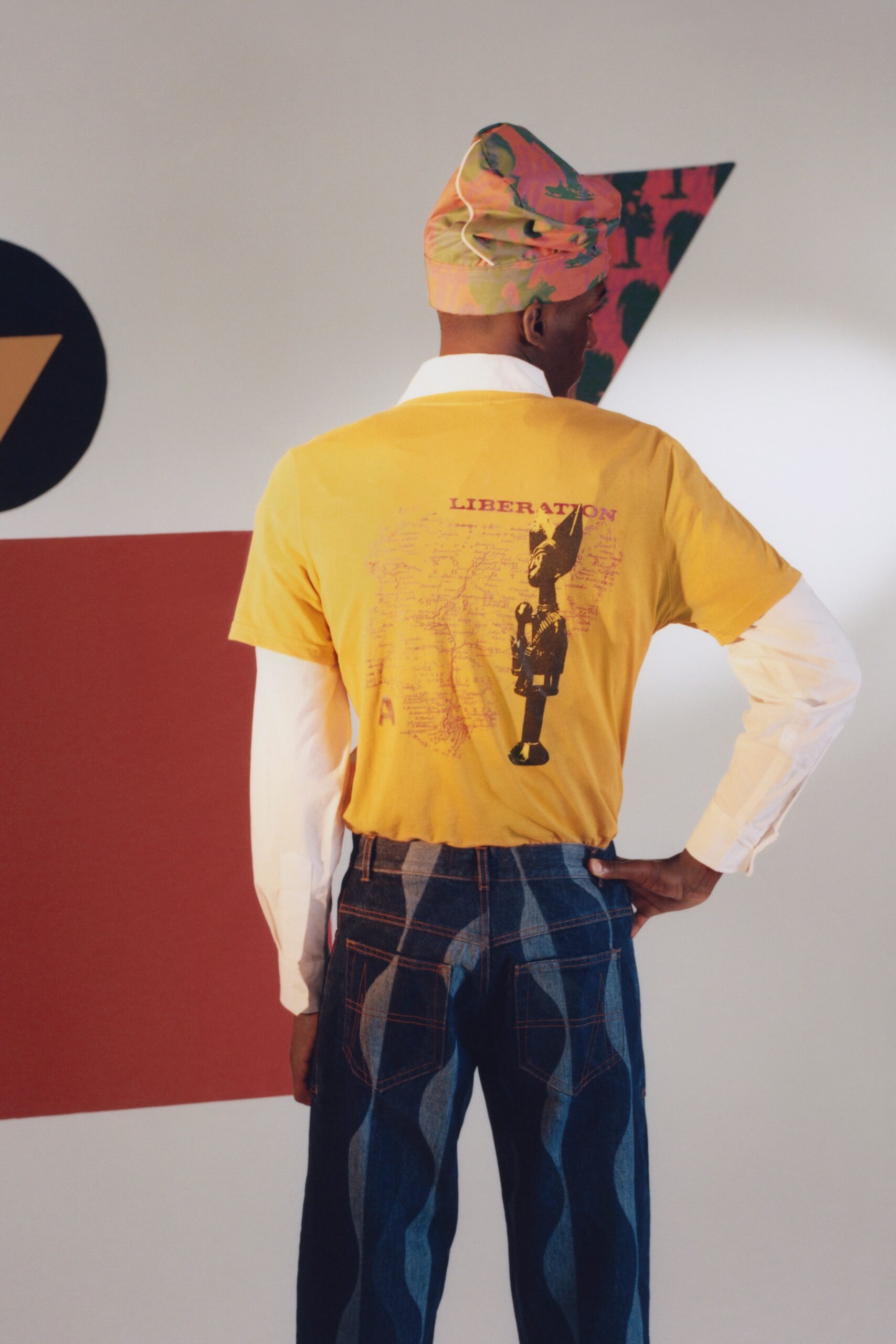 yellow t-shirt with white shirt
