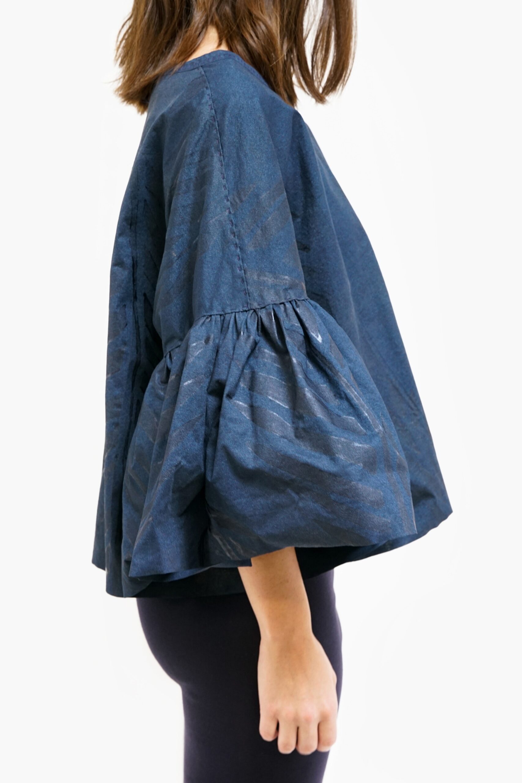 blue relaxed cotton top