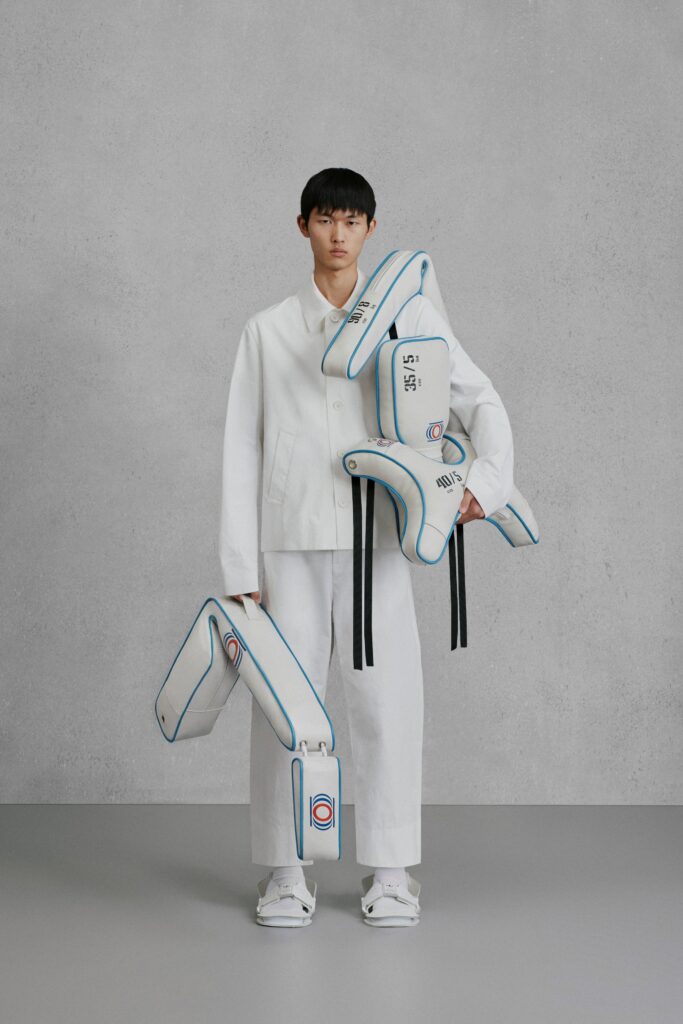 white relaxed cotton jacket and pants