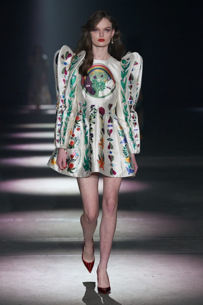 white embroidered mini dress