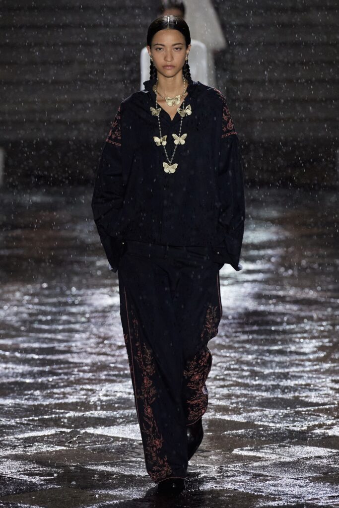 black relaxed jacket and pants