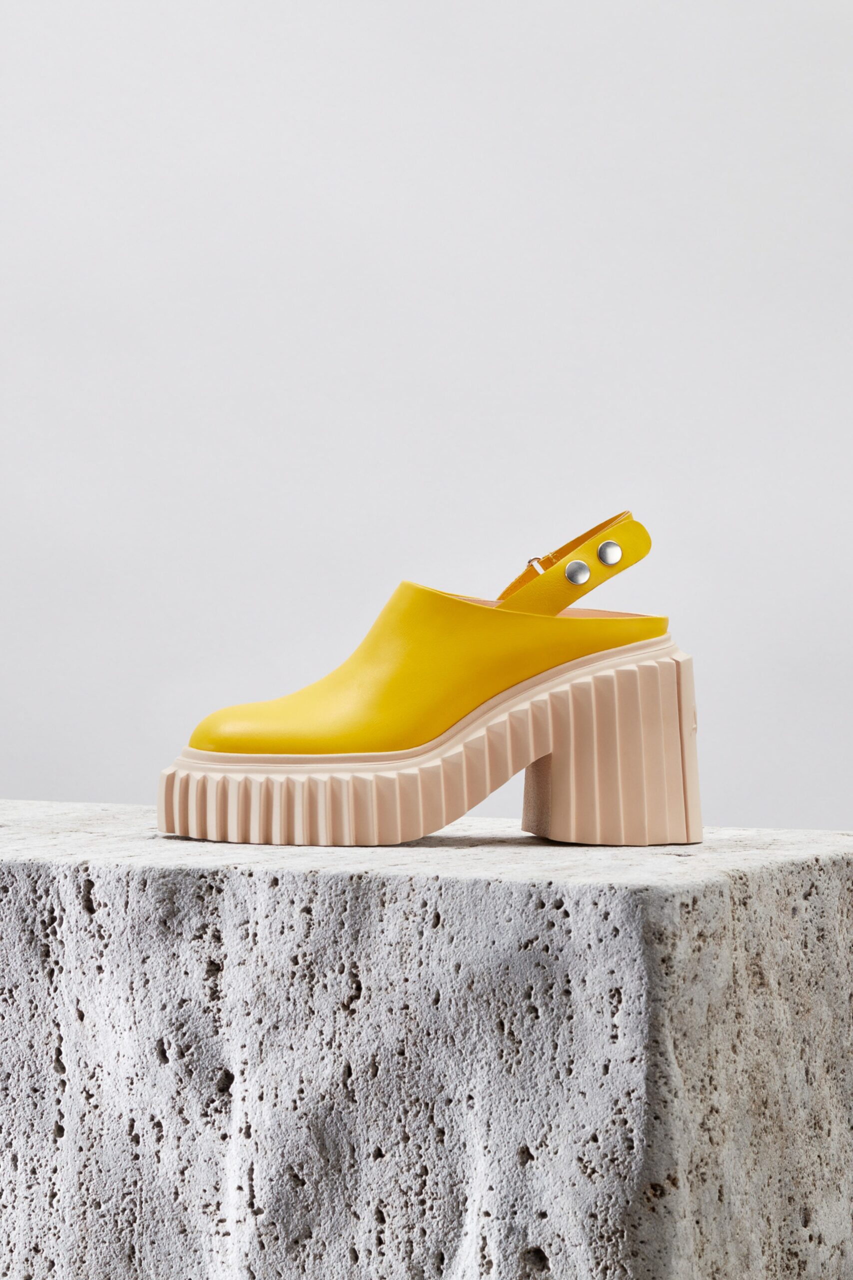yellow vinyl shoes