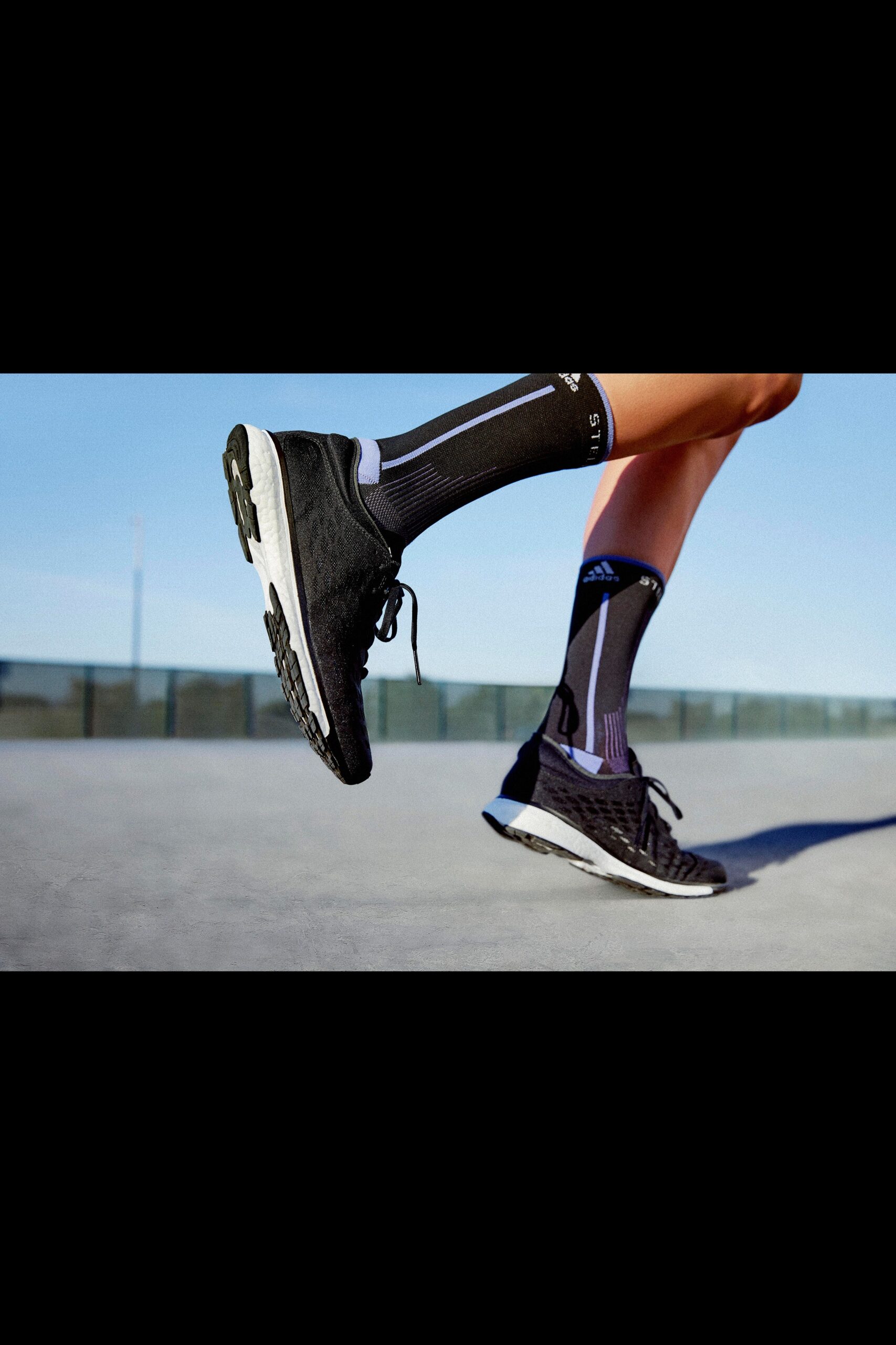 black mesh shoes with socks