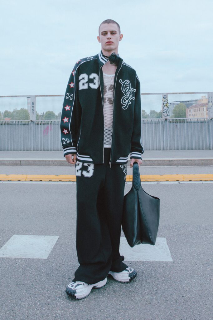 black and white relaxed streetwear