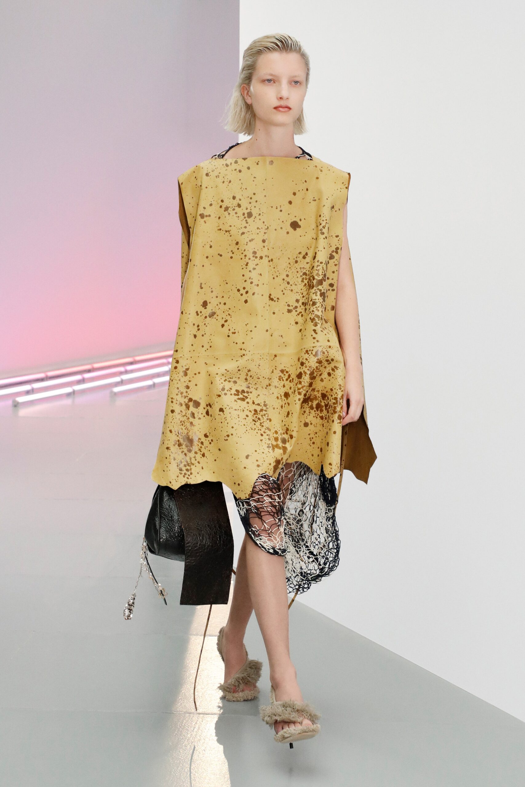 yellow and black layered dress