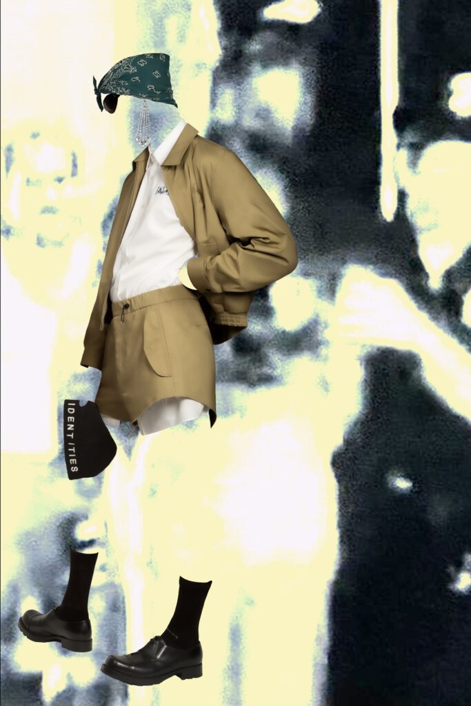 A relaxed beige cotton jacket with a collared short-sleeve design paired with matching shorts.