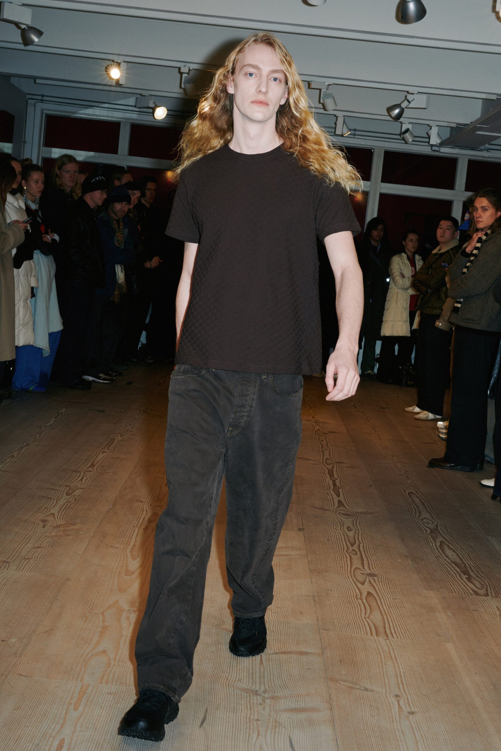 black relaxed t-shirt and pants