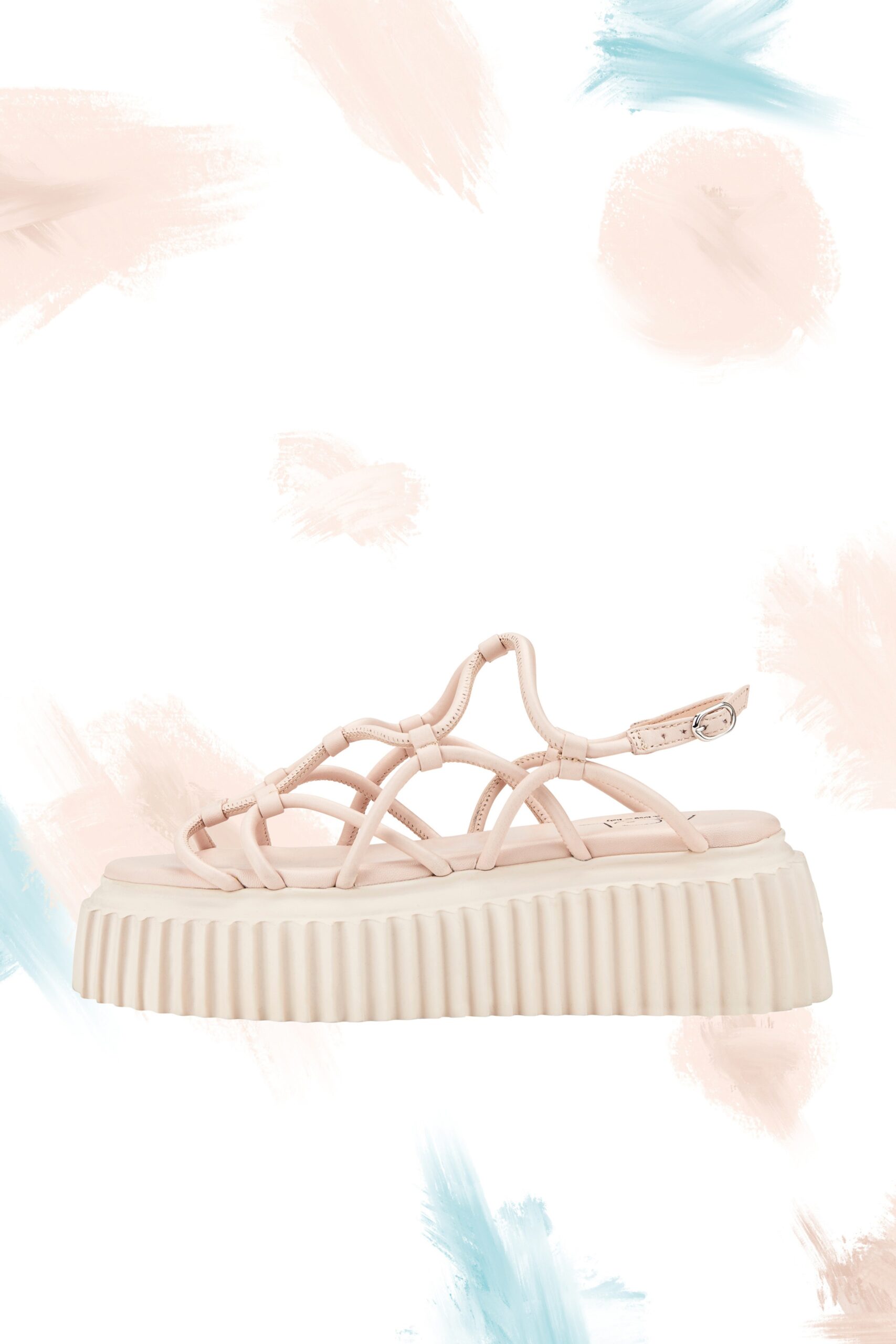 pink vinyl platform shoes