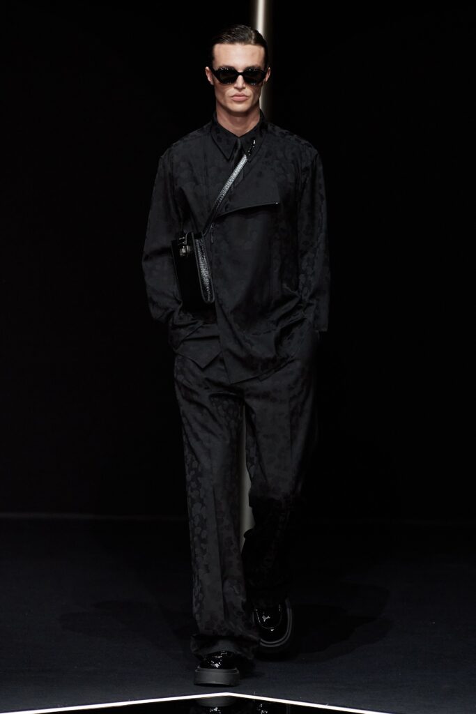 black relaxed shirt and pants