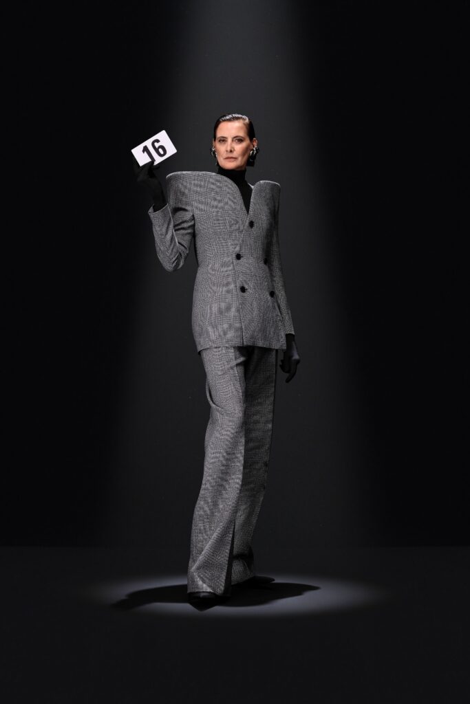 tailored gray wool suit