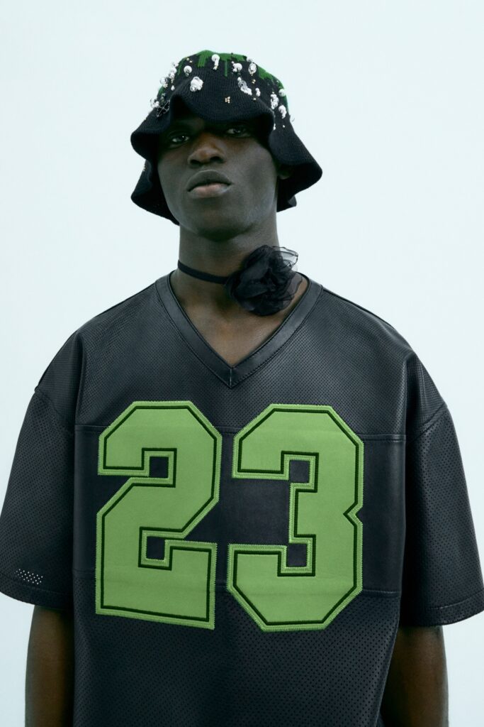 black and green relaxed t-shirt