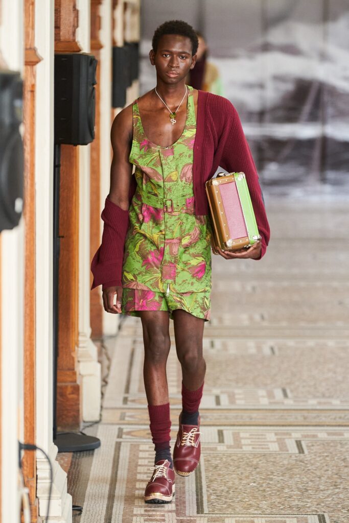 floral sleeveless dress with cardigan
