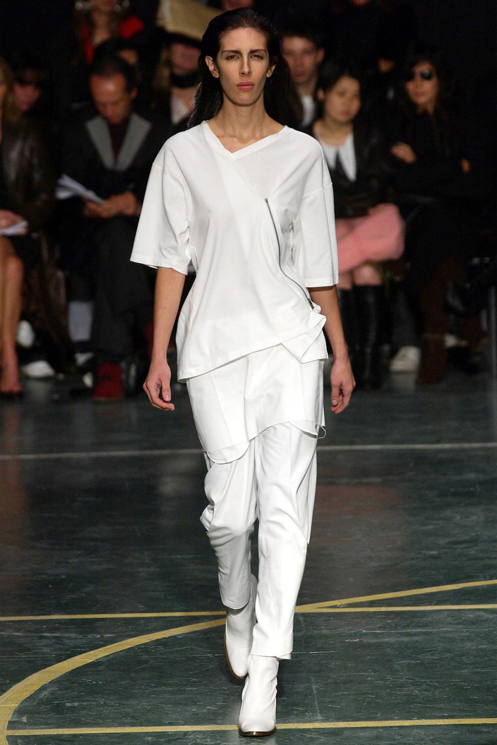 white relaxed top and pants
