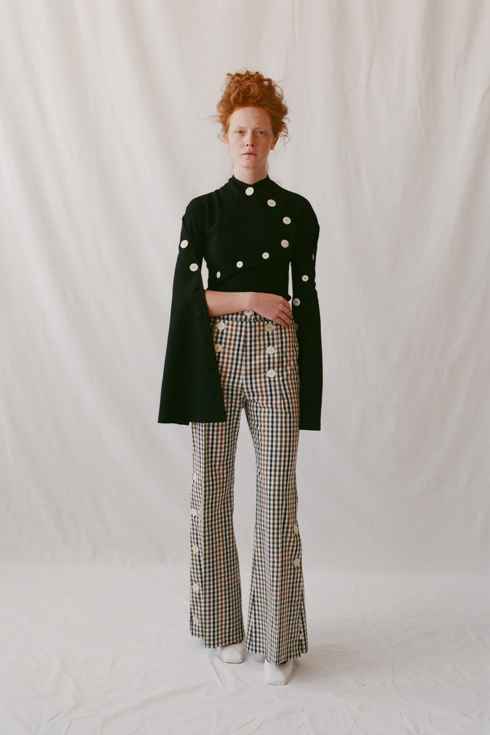multi fitted flared pants