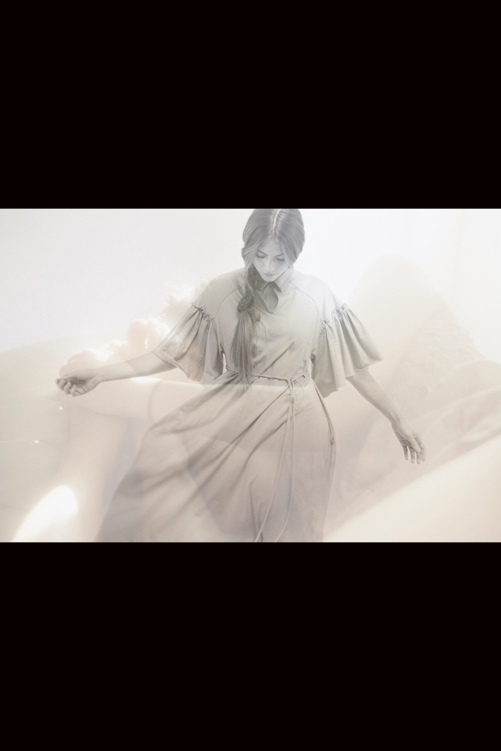 beige silk relaxed dress