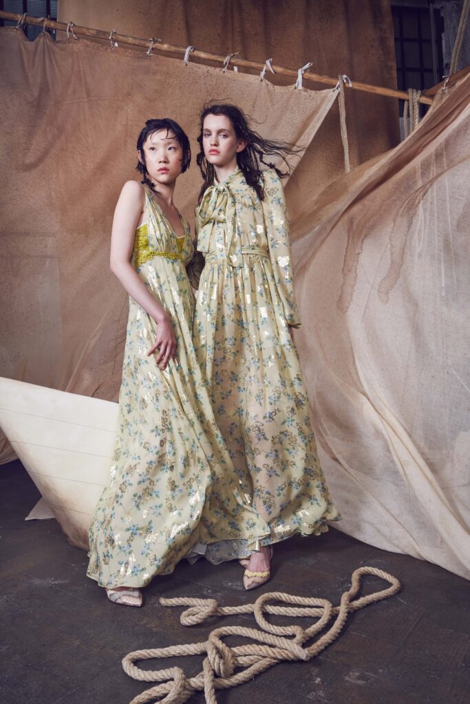 floral yellow green maxi dresses