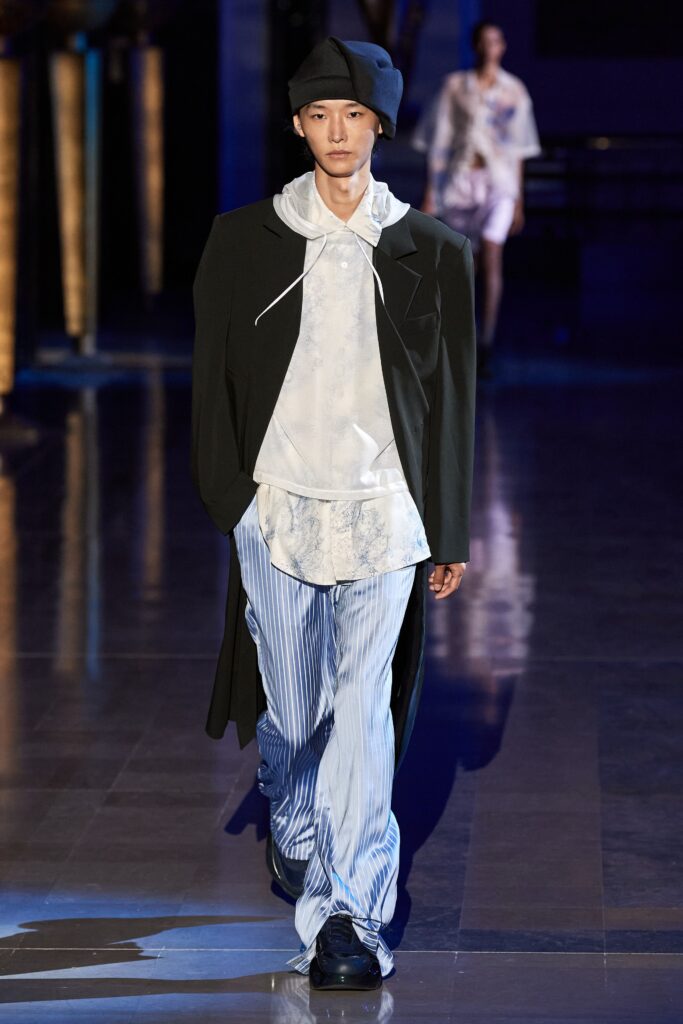 black oversized coat with hoodie