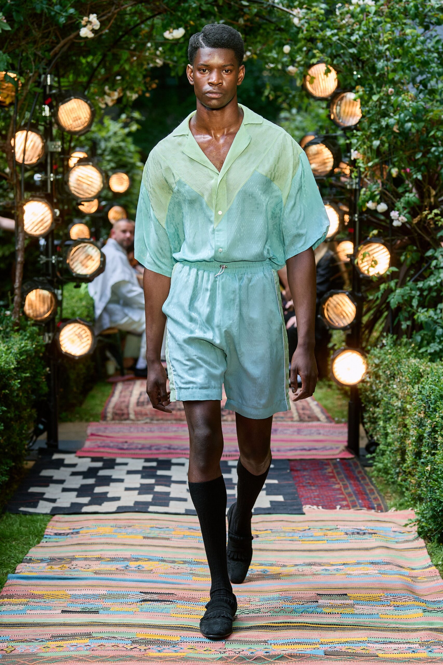 light blue relaxed romper