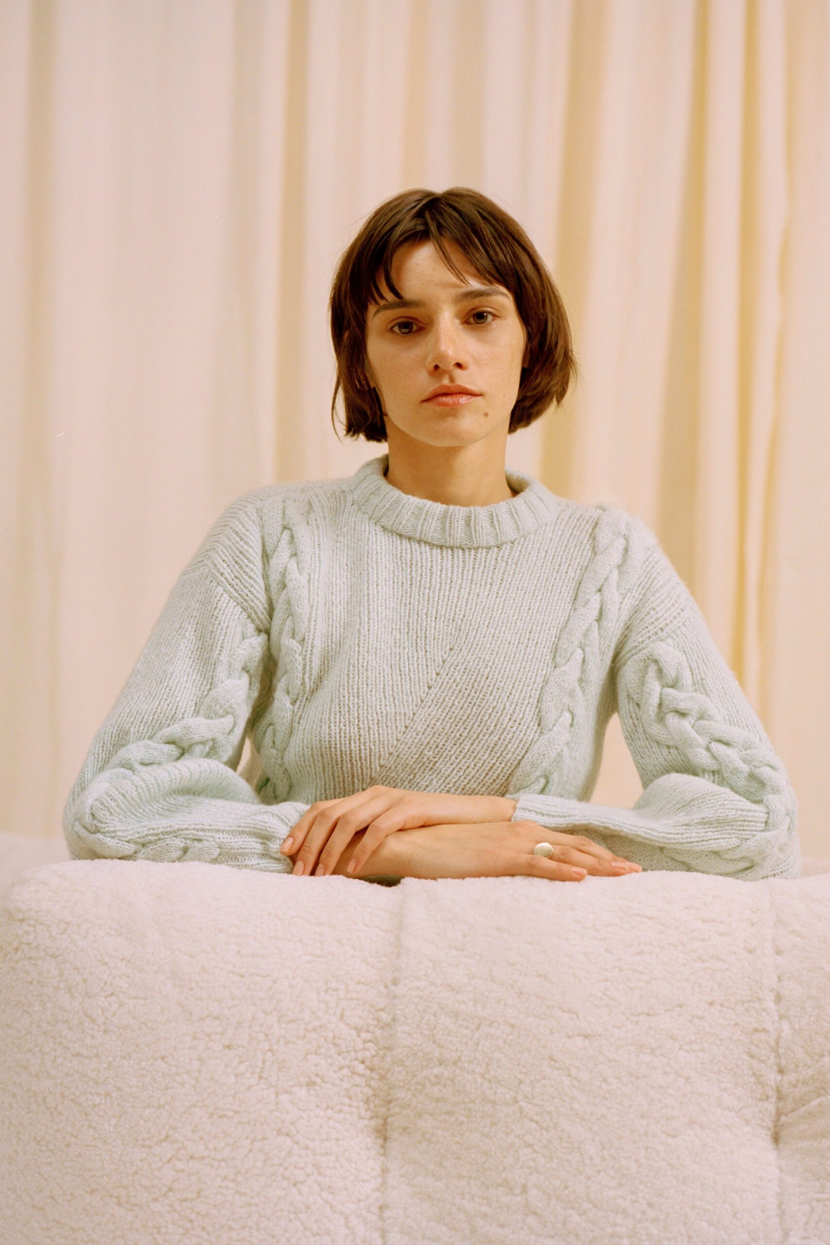 light blue relaxed sweater
