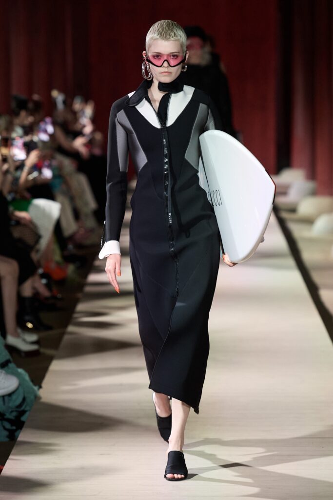 black and white fitted midi dress