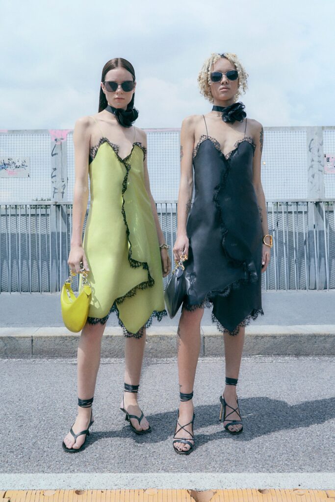 black and green silk dresses