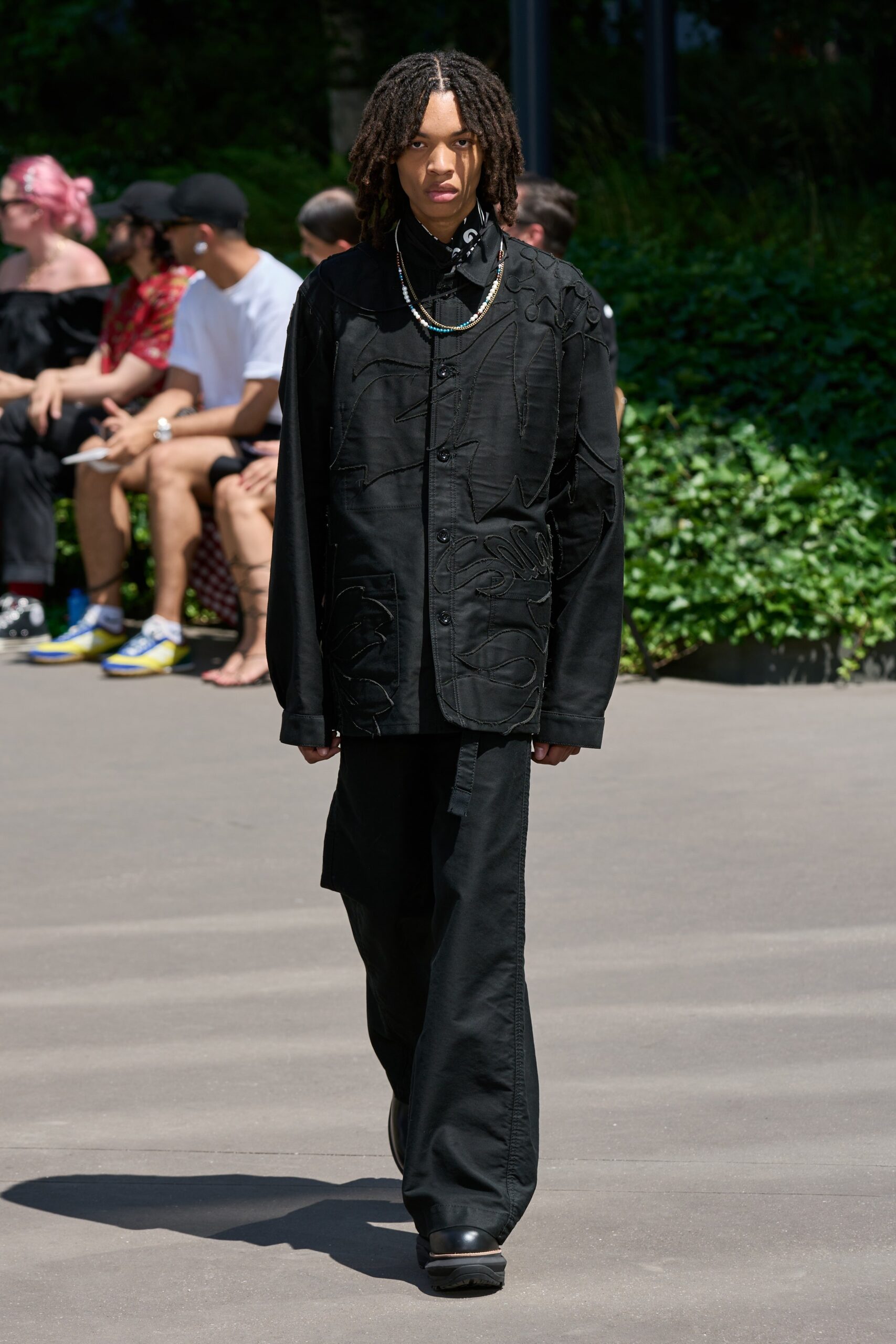 black relaxed shirt and pants