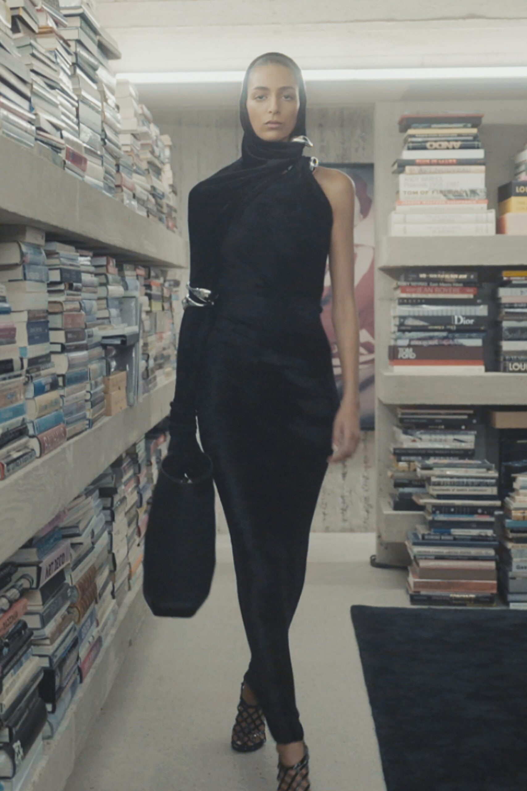 black velvet fitted dress