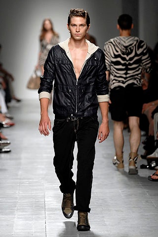 black fitted jacket with slim pants