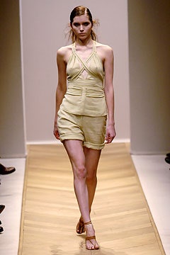 yellow silk fitted top and shorts