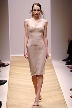 beige silk sleeveless dress