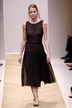black sheer layered midi dress