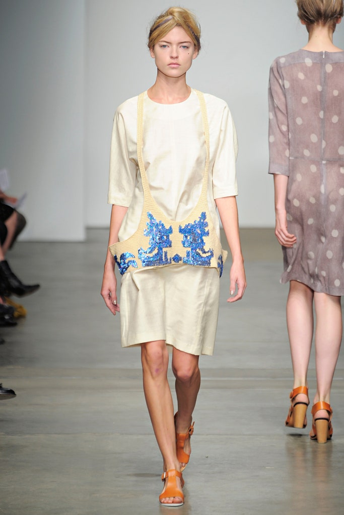 beige relaxed midi dress