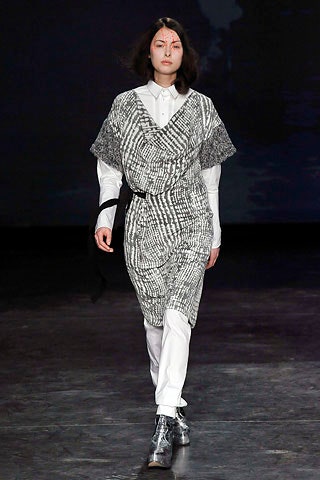 relaxed black and white dress with shirt