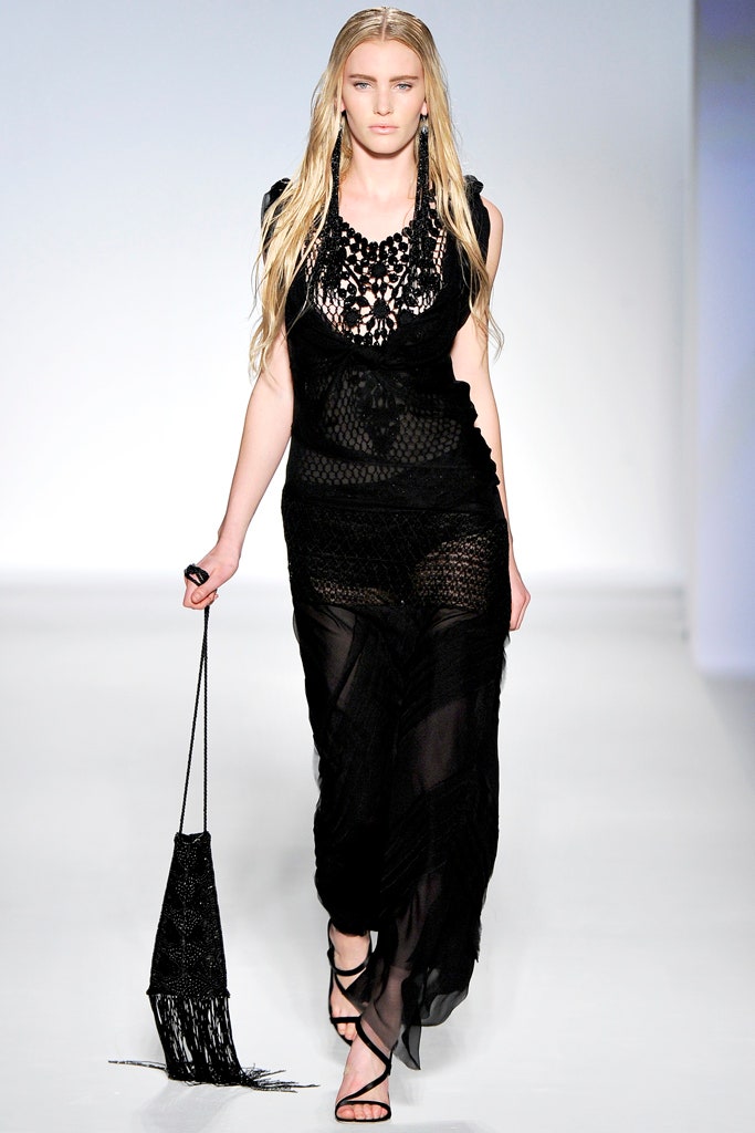 black sheer layered maxi dress