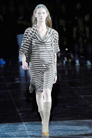 striped silk fitted midi dress