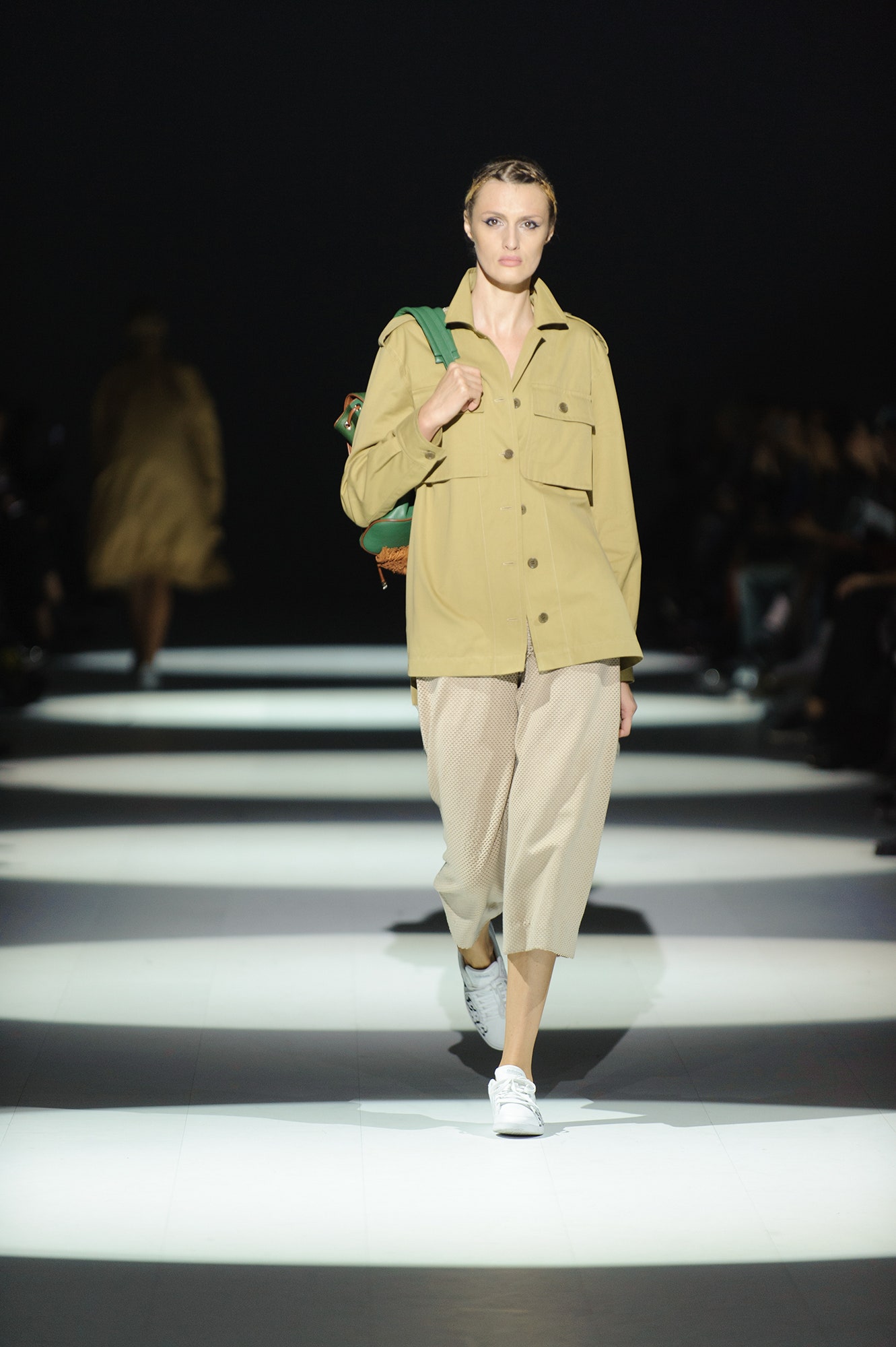 beige relaxed jacket and pants