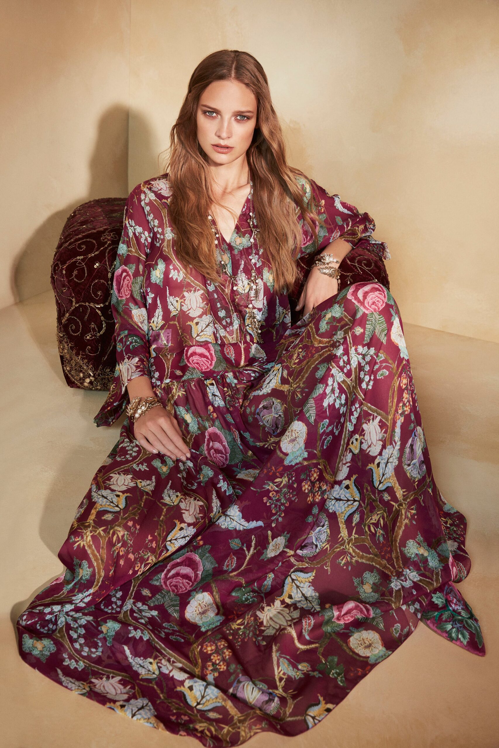 floral maxi dress
