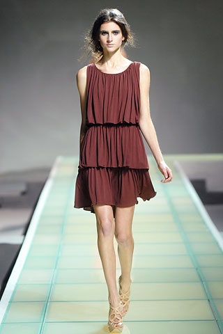 brown silk sleeveless mini dress
