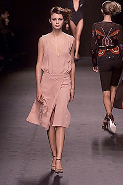 pink silk sleeveless dress