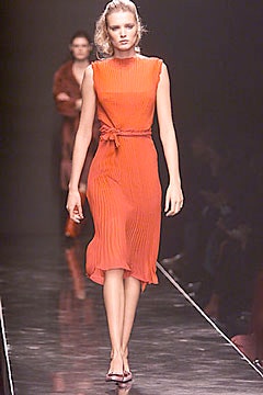 fitted red pleated dress