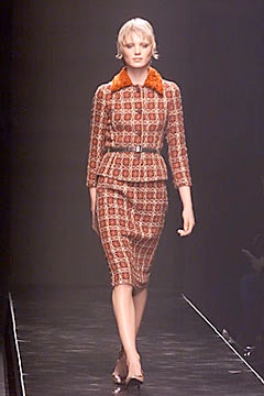 brown silk fitted suit