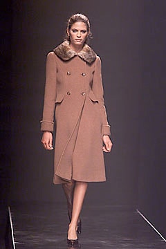 brown wool coat with fur collar