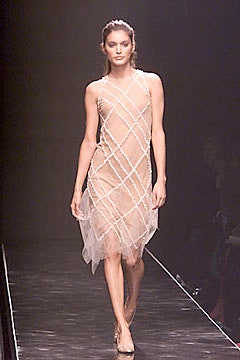 beige sheer embroidered dress